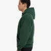 Sudadera con capucha y cremallera de talla grande orgánica - Verde esmeralda