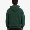 Sudadera con capucha y cremallera de talla grande orgánica - Verde esmeralda