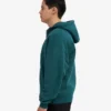 Sudadera con capucha y cremallera de talla grande orgánica - Verde océano
