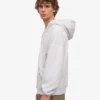 Sudadera con capucha y cremallera orgánica de corte oversize - Mezcla de nieve
