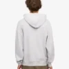 Sudadera con capucha y cremallera orgánica de corte oversize - Mezcla de nieve