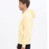 Sudadera con capucha y cremallera orgánica de talla grande - Amarillo suave