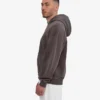 Sudadera con capucha y cremallera orgánica de talla grande - Faded Mud