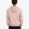 Sudadera con capucha y cremallera oversize orgánica - Rosa descolorido
