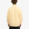 Sudadera orgánica con jerséu de media cremallera - Amarillo suave