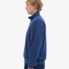 Sudadera orgánica con jerséu de media cremallera - Azul marino