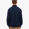Sudadera orgánica con jerséu de media cremallera - Azul marino
