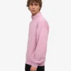 Sudadera orgánica con jerséu de media cremallera - Flor de cerezo
