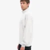 Sudadera orgánica con jerséu de media cremallera - Mezcla de nieve