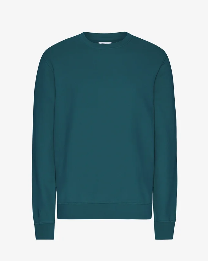 Suéter Classic Organic de algodón orgánico - Verde océano