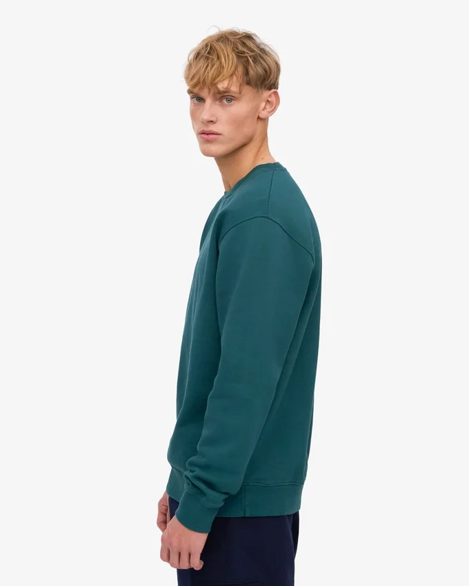 Suéter Classic Organic de algodón orgánico - Verde océano