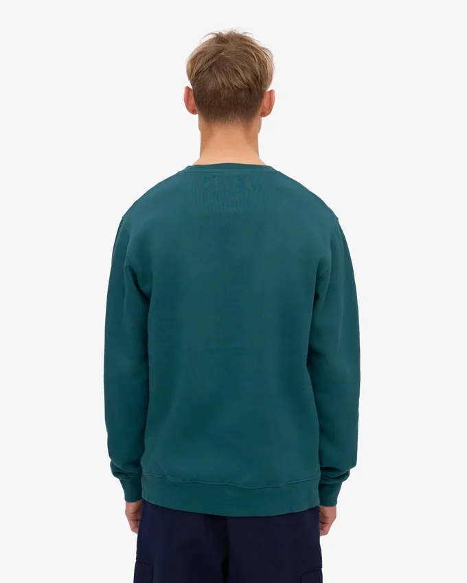 Suéter Classic Organic de algodón orgánico - Verde océano