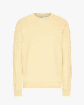 Suéter Classic Organic de cuello redondo - Amarillo suave