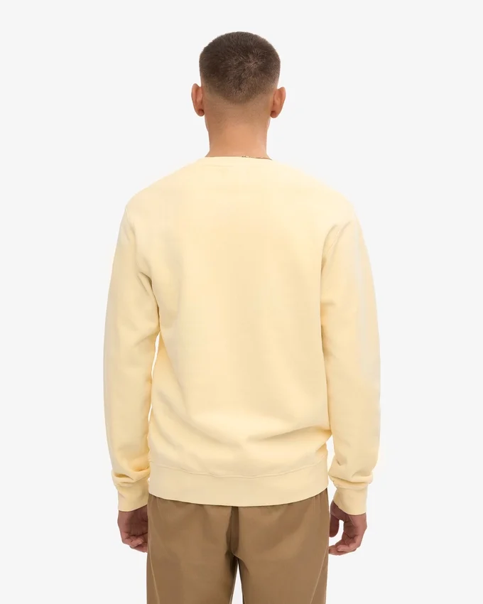 Suéter Classic Organic de cuello redondo - Amarillo suave