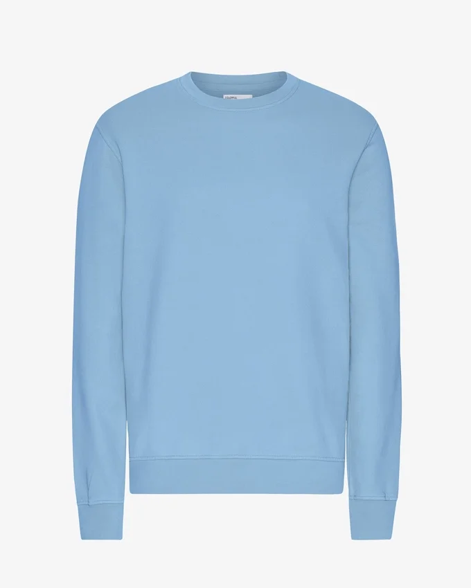 Suéter Classic Organic de cuello redondo - Azul costa