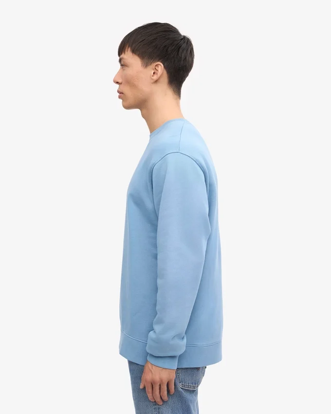 Suéter Classic Organic de cuello redondo - Azul costa