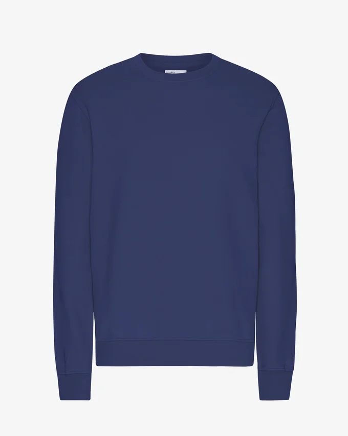 Suéter Classic Organic de cuello redondo - Azul marino