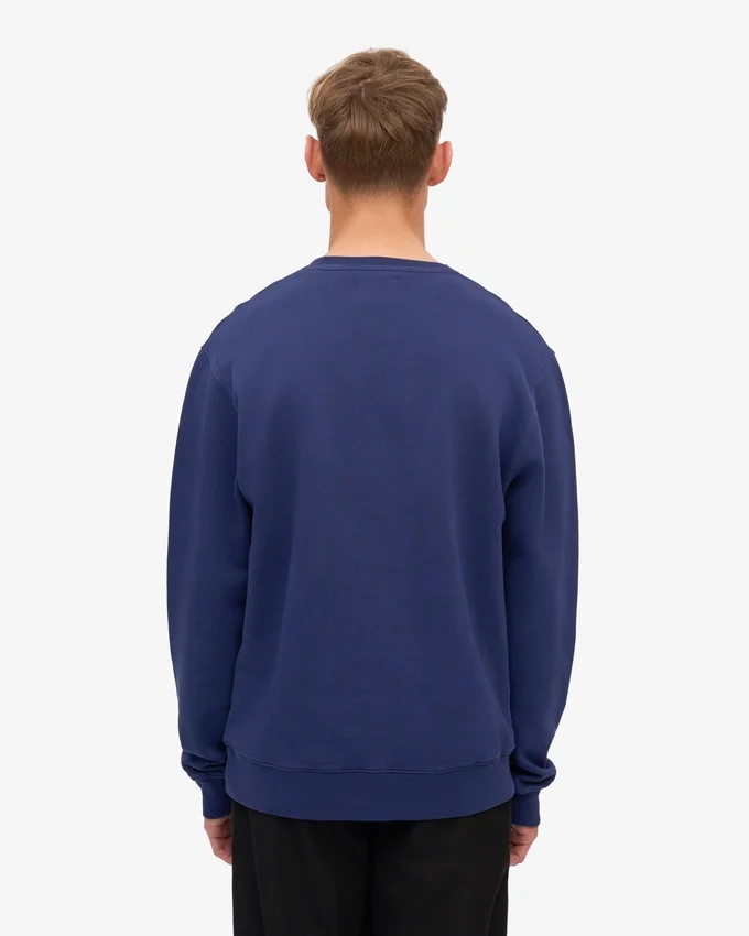 Suéter Classic Organic de cuello redondo - Azul marino
