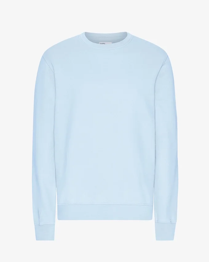 Suéter Classic Organic de cuello redondo - Azul polar