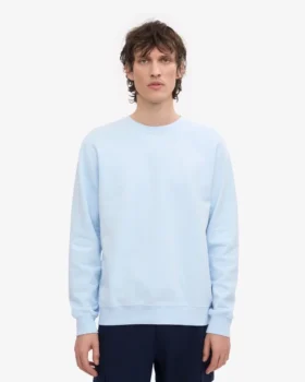 Suéter Classic Organic de cuello redondo – Azul polar