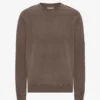Suéter Classic Organic de cuello redondo - Barro descolorido