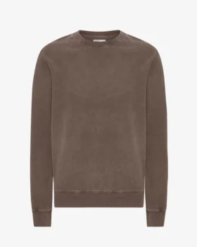 Suéter Classic Organic de cuello redondo - Barro descolorido