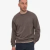 Suéter Classic Organic de cuello redondo - Barro descolorido