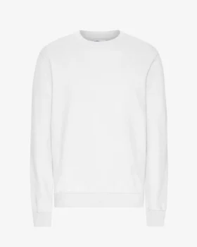Suéter Classic Organic de cuello redondo - Blanco óptico