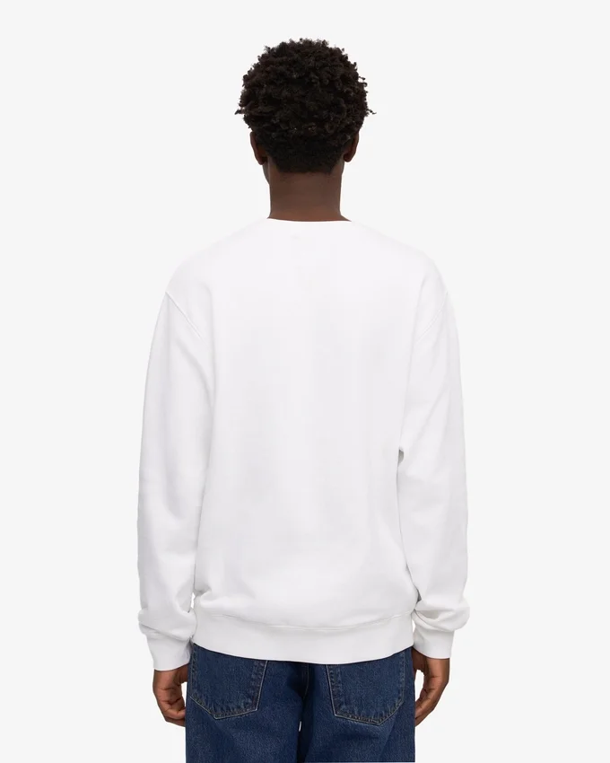 Suéter Classic Organic de cuello redondo - Blanco óptico
