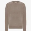 Suéter Classic Organic de cuello redondo - Caqui descolorido