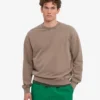Suéter Classic Organic de cuello redondo - Caqui descolorido