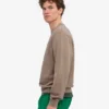 Suéter Classic Organic de cuello redondo - Caqui descolorido