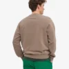 Suéter Classic Organic de cuello redondo - Caqui descolorido