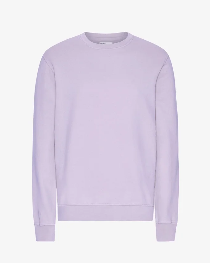Suéter Classic Organic de cuello redondo - Lavanda suave