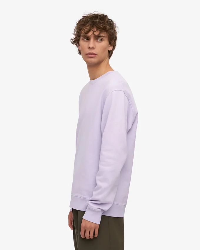 Suéter Classic Organic de cuello redondo - Lavanda suave