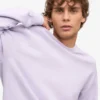 Suéter Classic Organic de cuello redondo - Lavanda suave