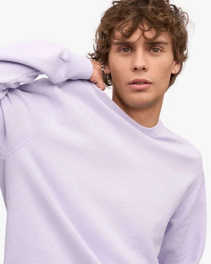 Suéter Classic Organic de cuello redondo - Lavanda suave