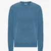 Suéter Classic Organic de cuello redondo - Índigo descolorido