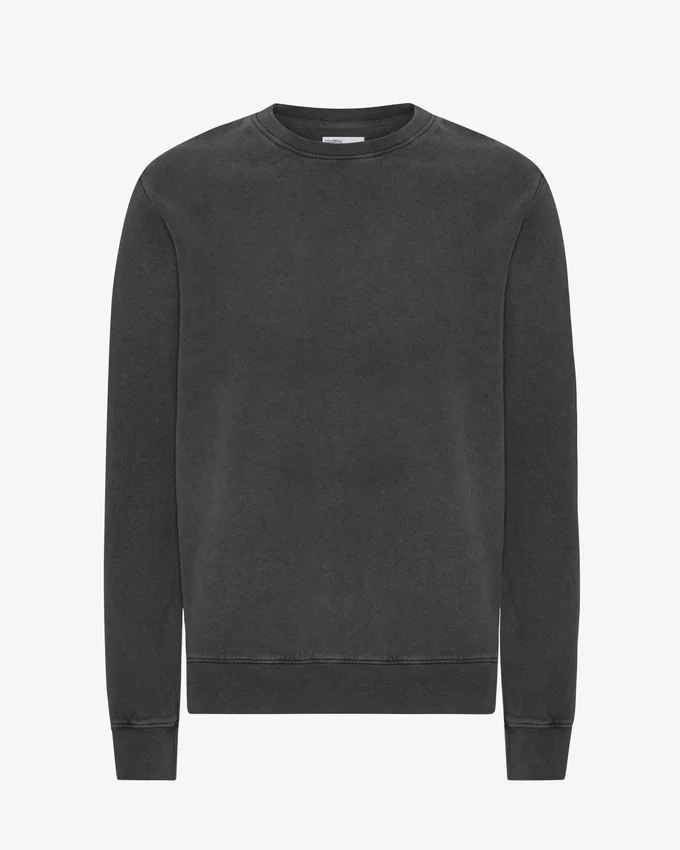 Suéter Classic Organic de cuello redondo - Negro descolorido