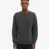 Suéter Classic Organic de cuello redondo - Negro descolorido