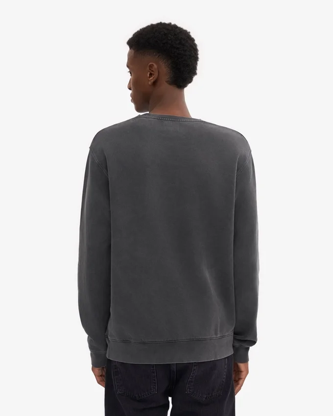 Suéter Classic Organic de cuello redondo - Negro descolorido