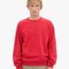 Suéter Classic Organic de cuello redondo - Rojo escarlata