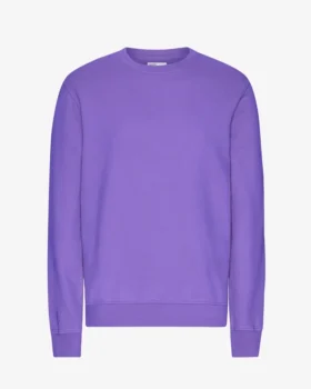 Suéter Classic Organic de cuello redondo - Violeta ultra