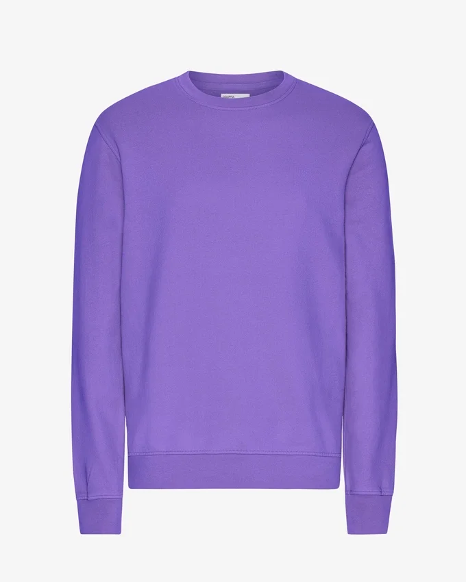 Suéter Classic Organic de cuello redondo - Violeta ultra