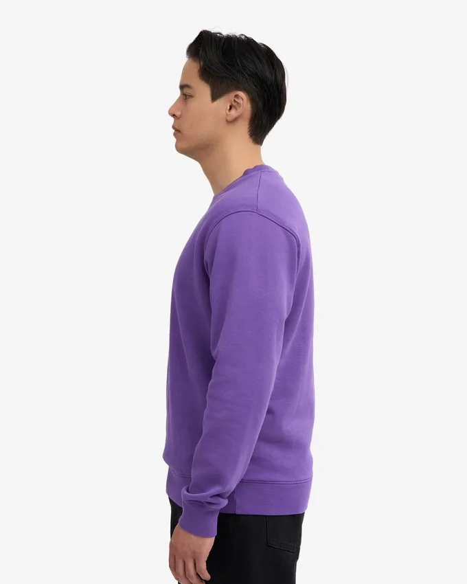 Suéter Classic Organic de cuello redondo - Violeta ultra