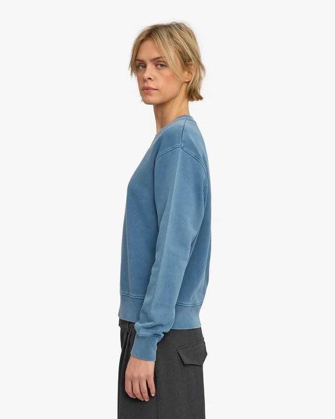 Suéter Classic Organic para mujer - Índigo descolorido