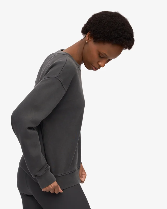 Suéter Classic Organic para mujer - Negro descolorido