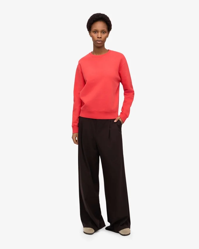 Suéter Classic Organic para mujer - Rojo mandarina
