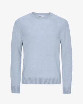 Suéter clásico de lana merino - Azul polar