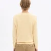 Suéter clásico de lana merino para mujer - Amarillo suave